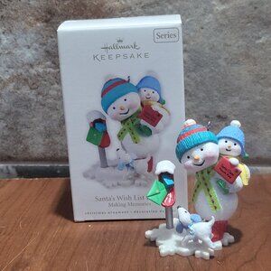 Hallmark Santas Wish Letter Making Memories 2010 Christmas Tree Ornament